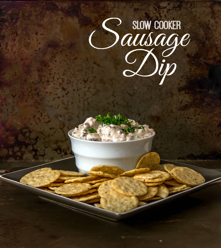 Slow Cooker Sausage Dip (gluten free, dairy free, & a vegan option too)