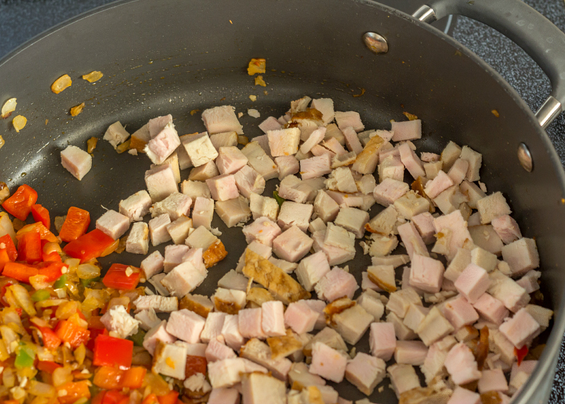 Sweet Potato & Turkey Hash {Perfect for Holiday Leftovers} #15MinuteSuppers