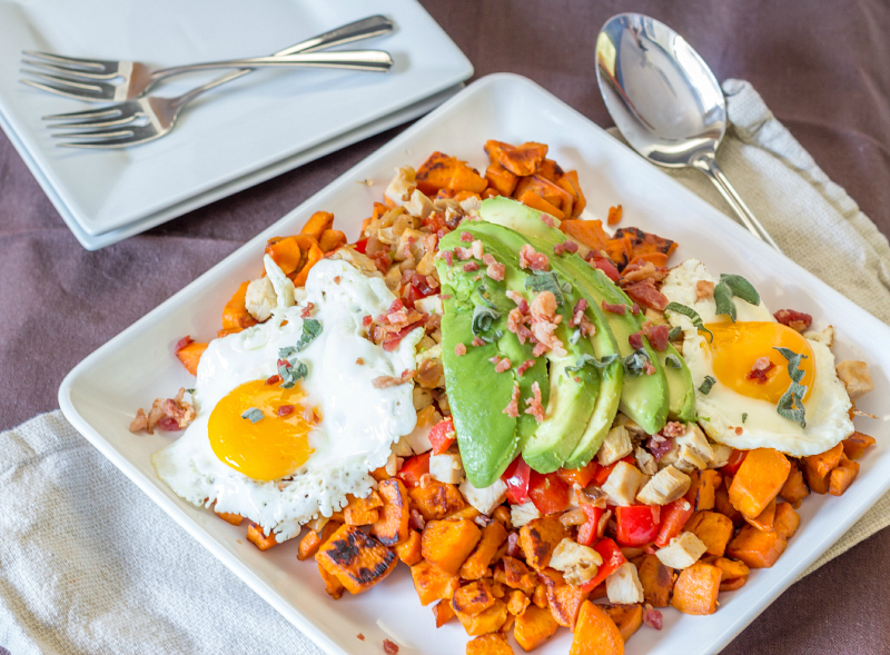 Sweet Potato & Turkey Hash {Perfect for Holiday Leftovers} #15MinuteSuppers