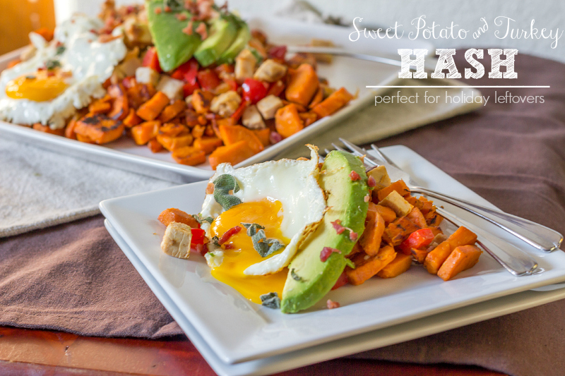 Sweet Potato & Turkey Hash {Perfect for Holiday Leftovers} #15MinuteSuppers