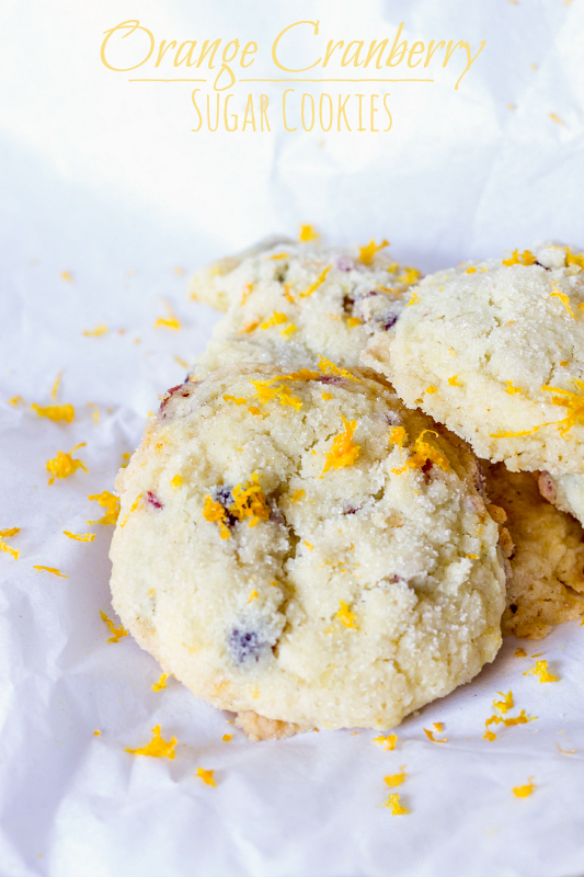 Orange Cranberry Sugar Cookies {Gluten & Dairy Free} #fbcookieswap