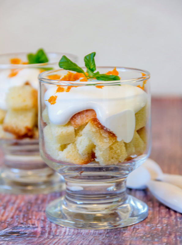 Pound Cake with Orange Liqueur Creme