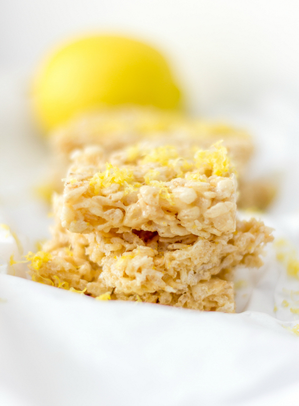 Lemonade Rice Krispies Treats