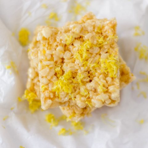 Lemonade Rice Krispies Treats