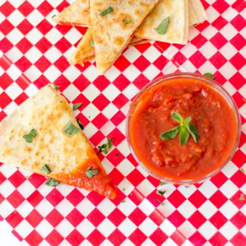 pepperoni pizza quesadillas