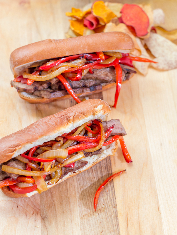 The most amazing Steak & Pepper Sandwiches (at home) #15MinuteSuppers