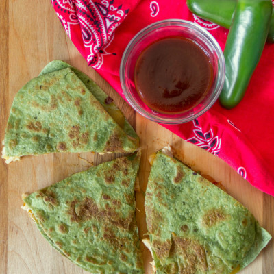 Hawaiian BBQ Chicken Quesadillas