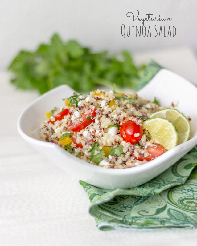 Vegetarian Quinoa Salad #15MinuteSuppers