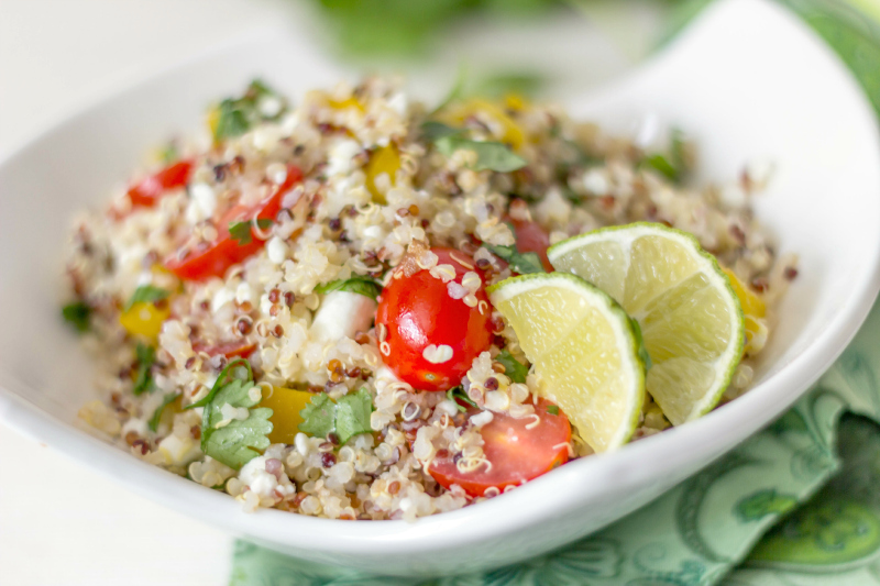 Vegetarian Quinoa Salad #15MinuteSuppers