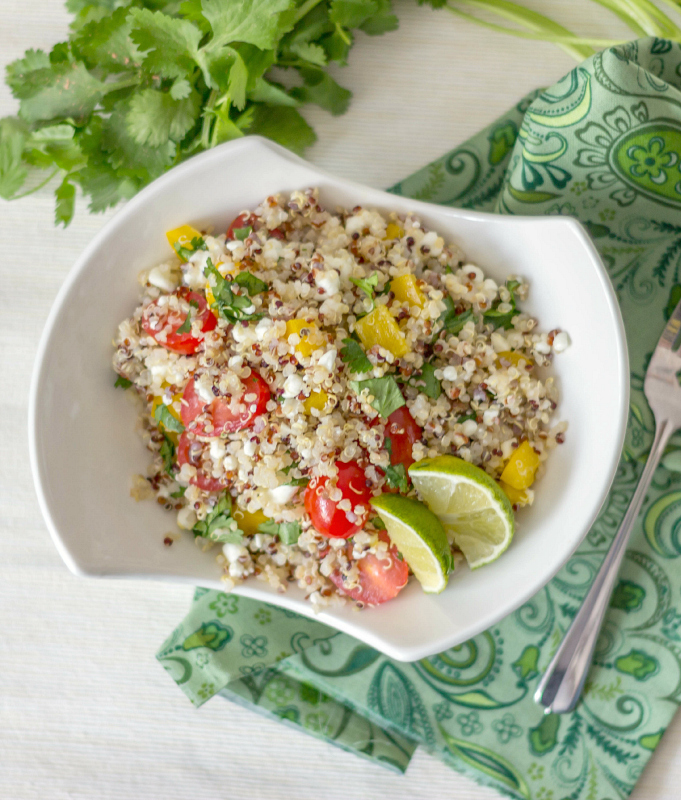 Vegetarian Quinoa Salad #15MinuteSuppers