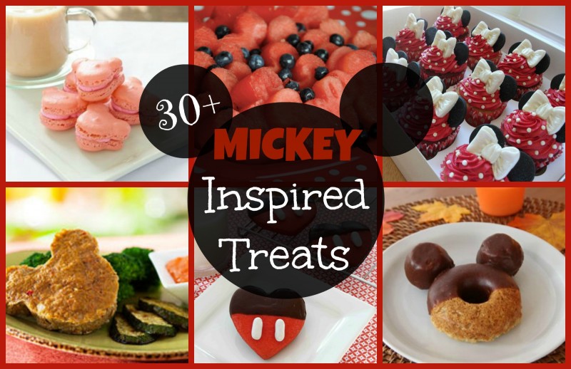 30+ Mickey Inspired Treats #Mickey #DisneySide #Disney