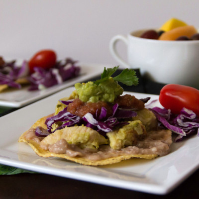 Chicken Avocado Verde Tostados