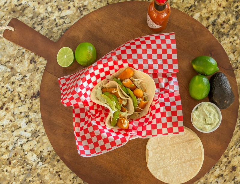 Fish Tacos with Avocado Cream Sauce #15MinuteSuppers