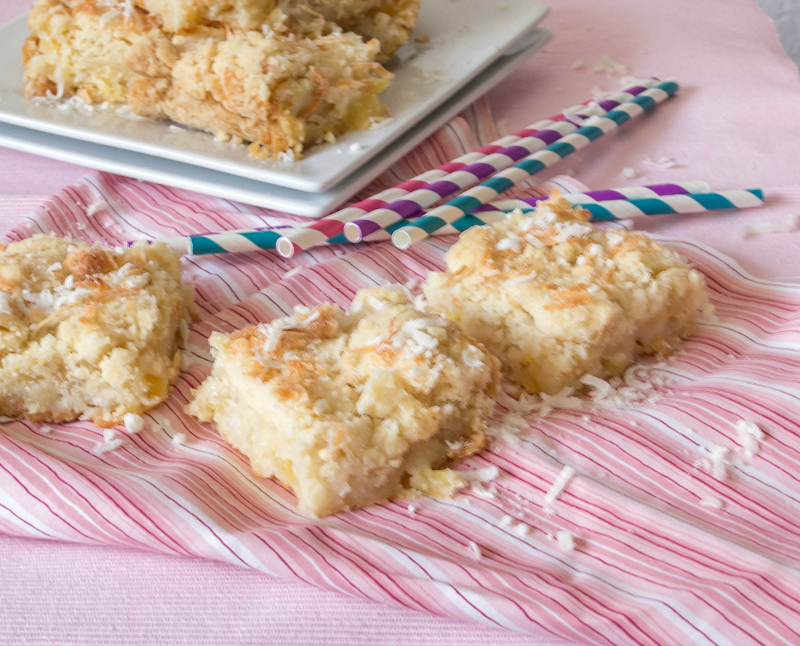Pineapple Coconut Gooey Cake (Gluten Free, Dairy Free) Around My