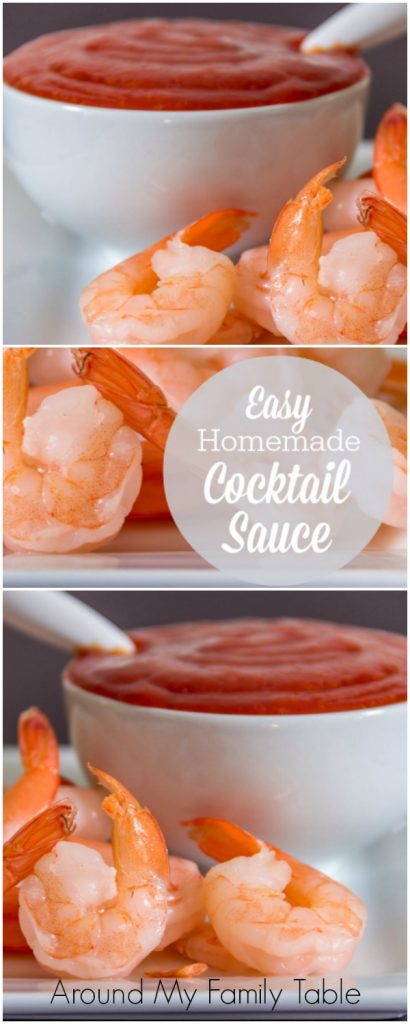 Learn how to make homemade cocktail sauce with this easy recipe and you'll never buy the bottled stuff again! Gluten-free + dairy free recipe.