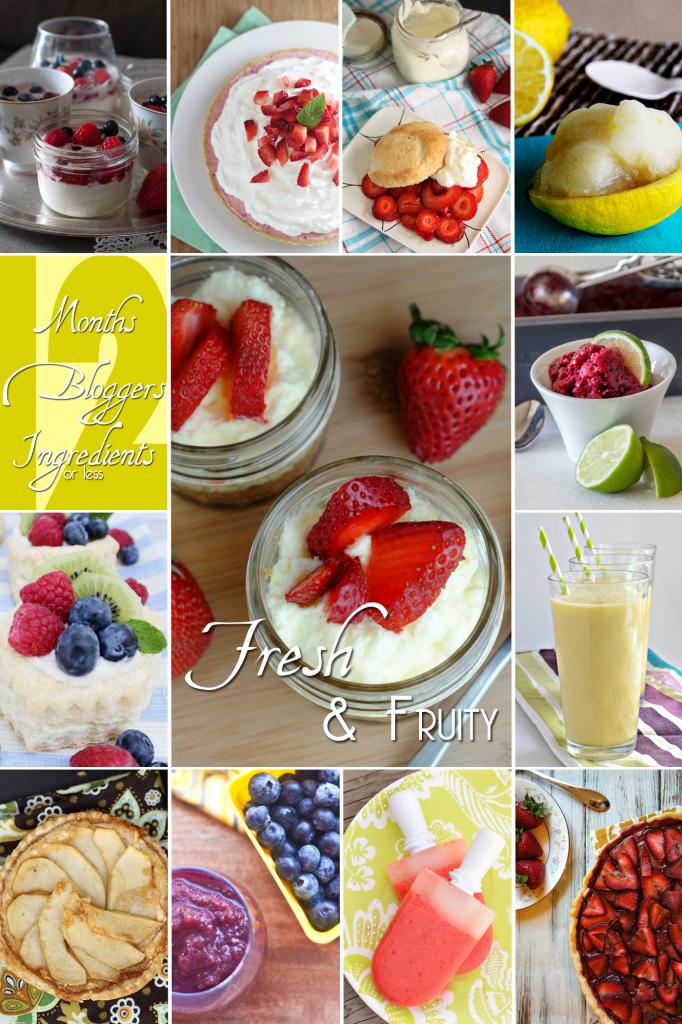 12 Fresh & Fruity recipes #12bloggers