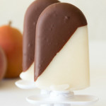 Chocolate Dipped Pear Popsicles