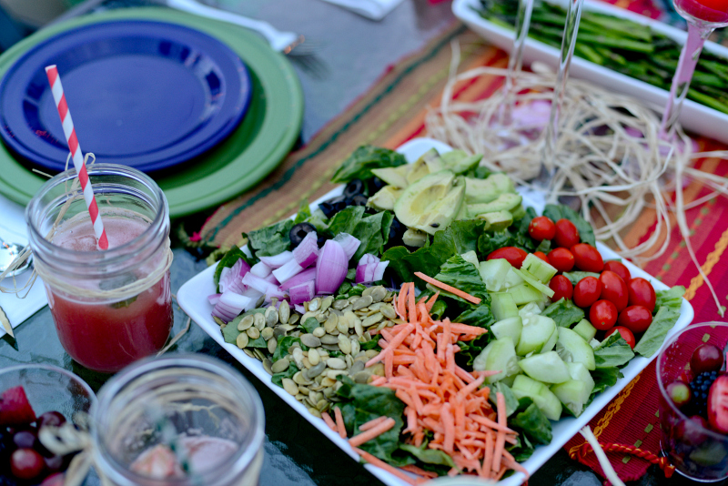 Vegan Cobb Salad and Honey Poppyseed Vinagrette