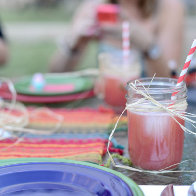 Watermelon Strawberry Agua Fresca