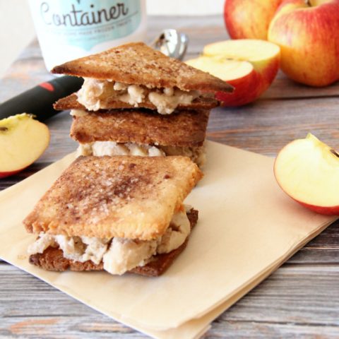 apple pie ice cream sandwiches {gluten free and dairy free}