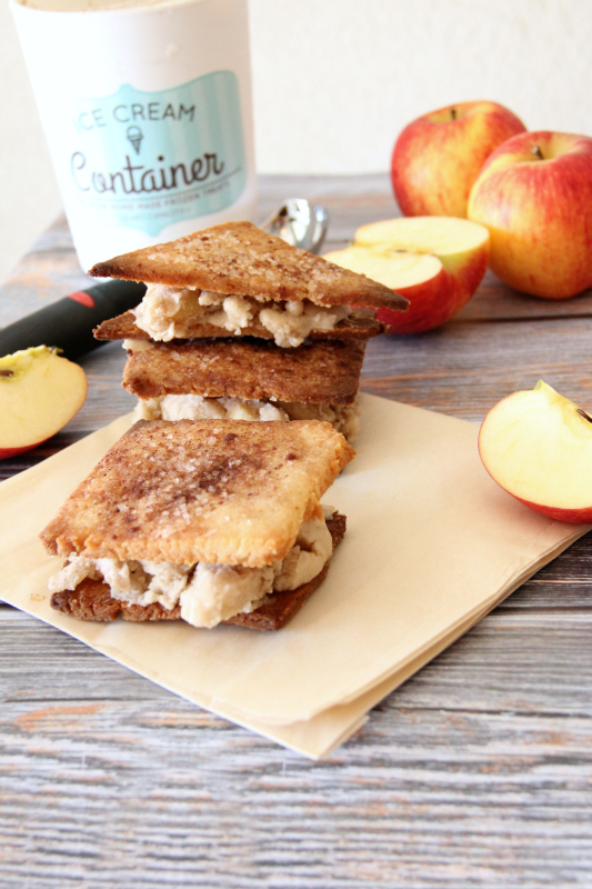 apple pie ice cream sandwiches {gluten free & dairy free}