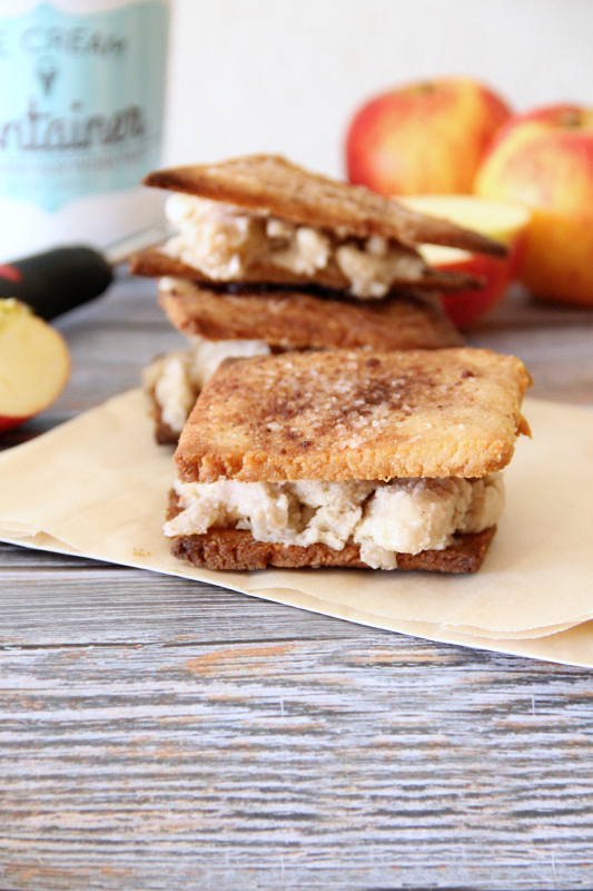 apple pie ice cream sandwiches {gluten free & dairy free}