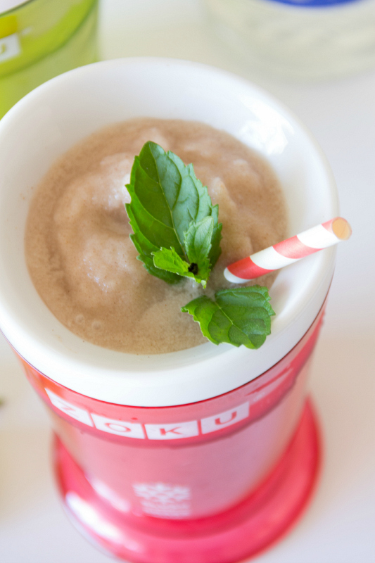 Be transported back to the beach with these Boozy Horchata Slushies