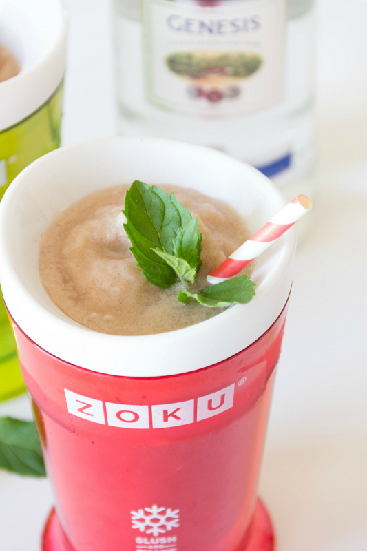 Be transported back to the beach with these Boozy Horchata Slushies