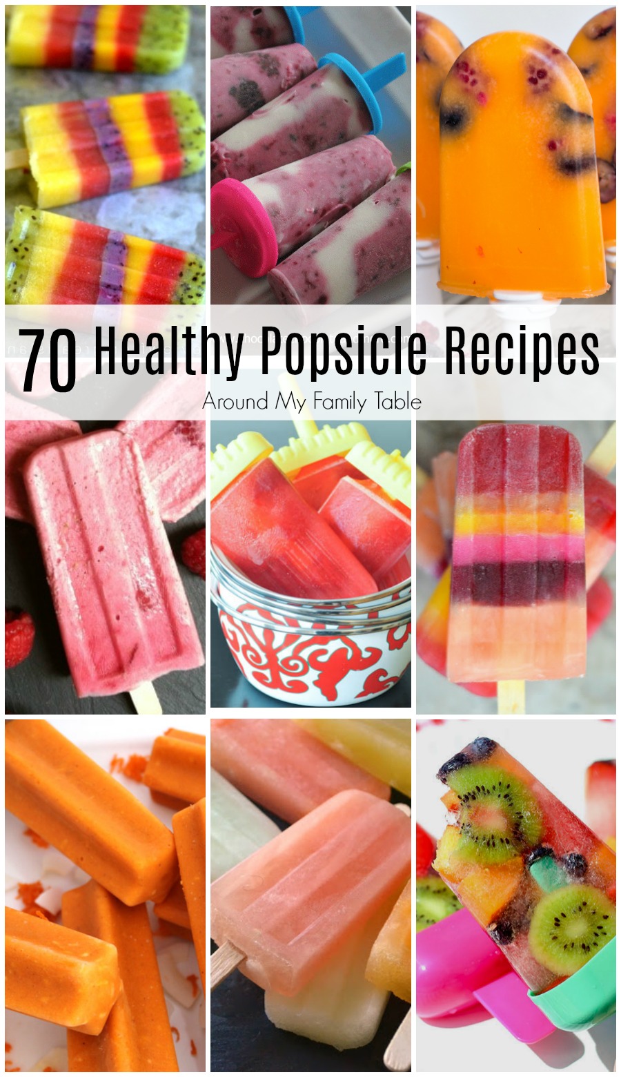 Popsicles are such a perfect treat on a hot day. It’s so easy to make your own at home with one of these Healthy Popsicle Recipes....there are over 70 on this list!
