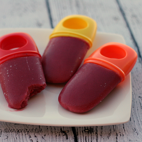 Dairy Free Strawberry Popsicles