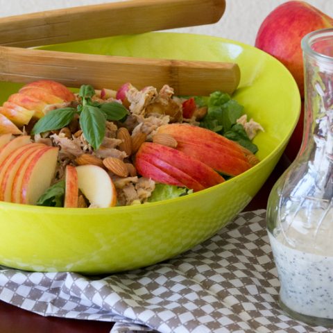 Apple Chicken Salad with Honey Poppy Seed Dressing