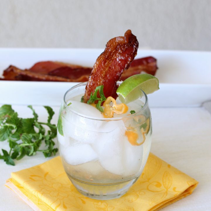 Bacon Habanero Mojito cocktail