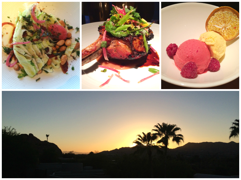 Dining at Elements located at Sanctuary on Camelback 