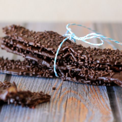 stack of Chocolate Covered Bacon slices