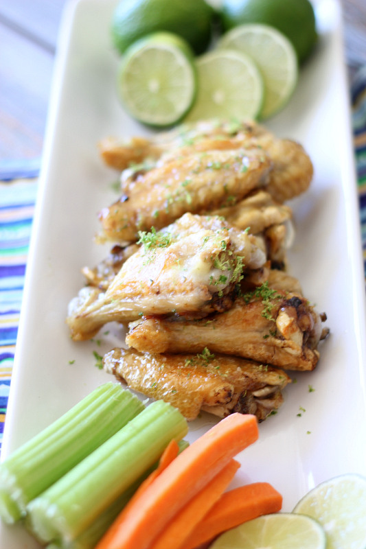 Margarita Lime Baked Chicken Wings