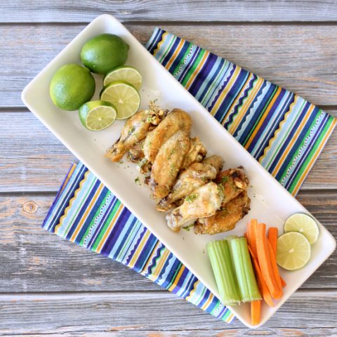 Margarita Lime Baked Chicken Wings