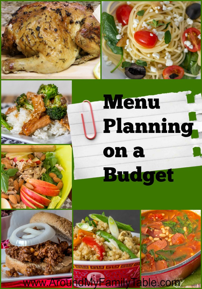 Menu Planning on a Budget doesn't have to be scary. In fact the simple act of actually planning your menu will help you stick to your budget.  But, I also have a few more tricks up my sleeve for staying on budget while menu planning.