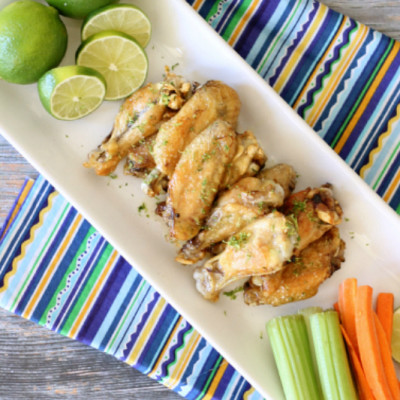 Margarita Lime Baked Chicken Wings