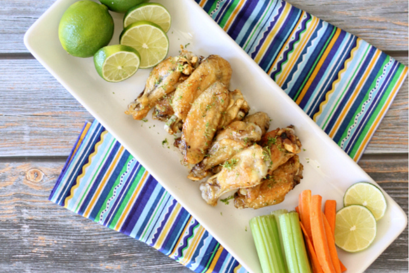 Margarita Lime Baked Chicken Wings Around My Family Table