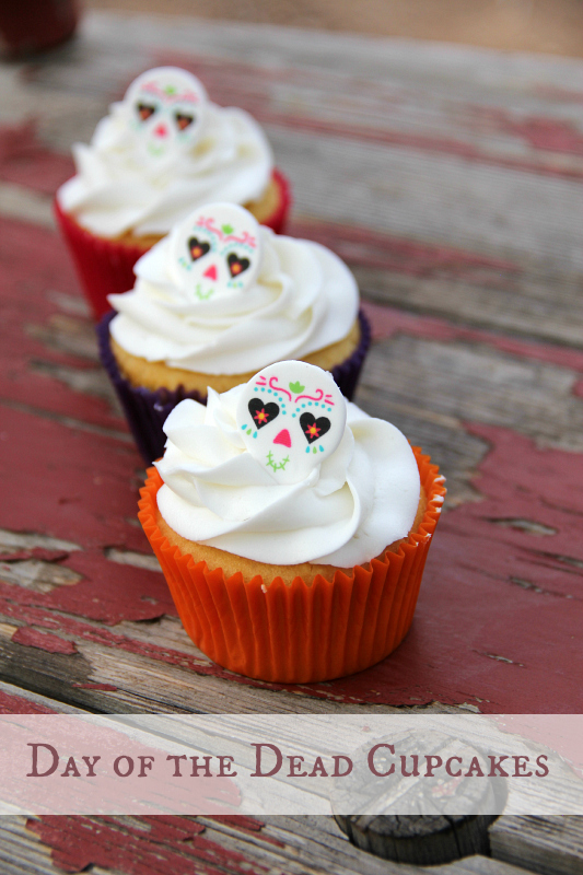 Day of the Dead Cupcake Decorations Halloween Party Supplies Party Favors WaaHome 24pcs Day of the Dead Dia De Los Muertos Sugar Skull Cupcake Toppers 
