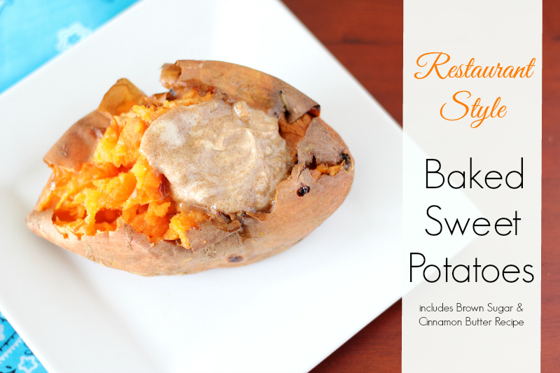Just like your favorite steak house! Restuarant Style Sweet Baked Potatoes