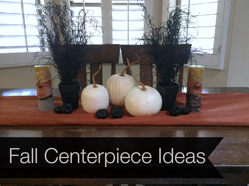 Easy Fall Inspired Centerpiece Idea....great for Halloween too!