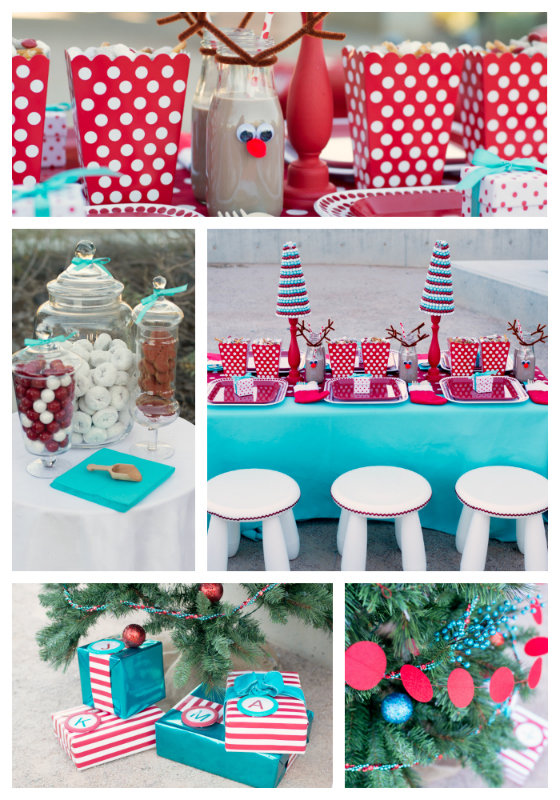 Red & Aqua Christmas Party 