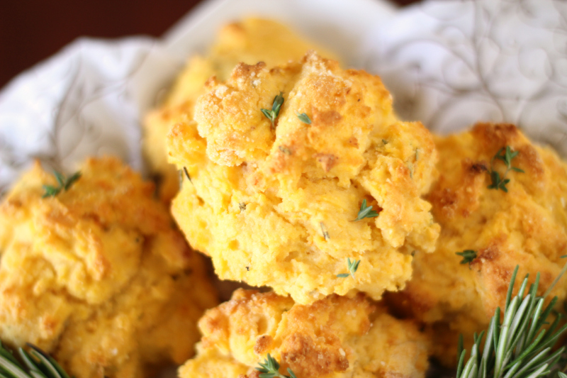 Herbed Sweet Potato Biscuits {gluten free}