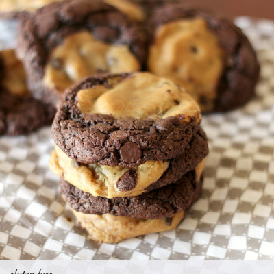 Gluten Free Chocolate Chocolate Chip Swirl Cookies