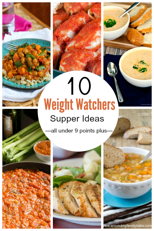10 Weight Watchers Supper Ideas (all under 9 points plus)