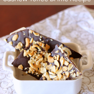 Cashew Toffee Brittle Recipe