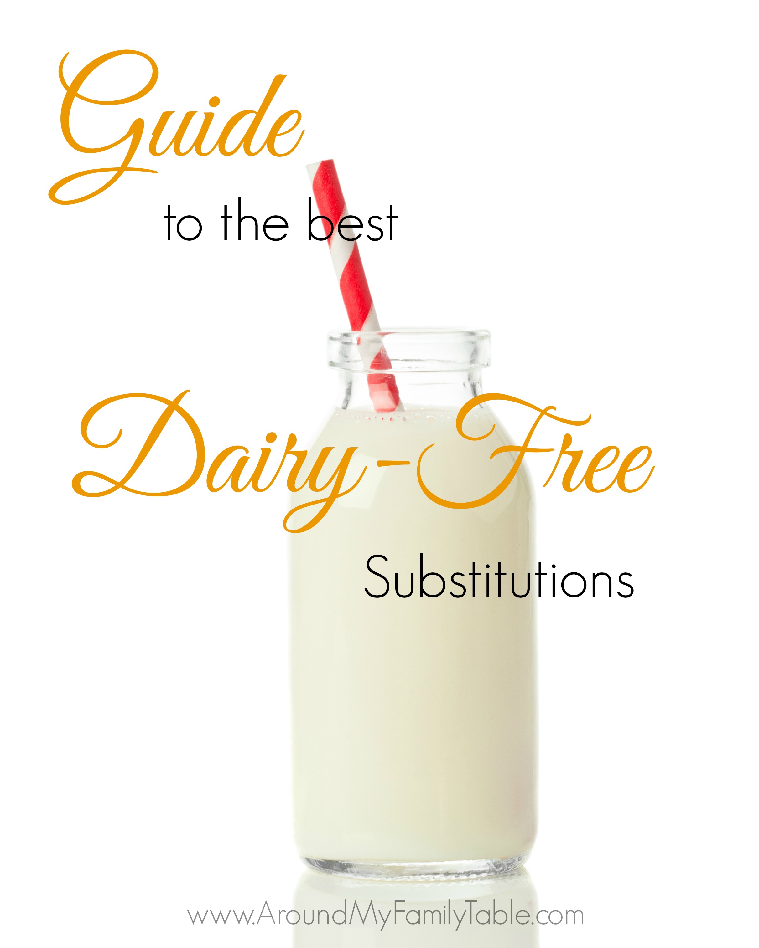 Guide to the best Dairy Free Substitutions