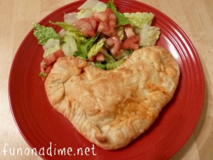 Heart Shaped Calzones - funonadime.net