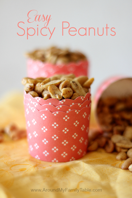 Easy Spicy Peanuts...perfect for gift giving, snacks, and road trips!